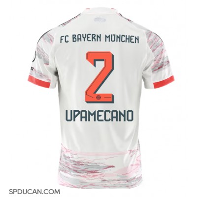Muški Nogometni Dres Bayern Munich Dayot Upamecano #2 Gostujuci 2025-26 Kratak Rukav Muški Nogometni Dres Bayern Munich Dayot Upamecano #2 Gostujuci 2025-26 Kratak Rukav